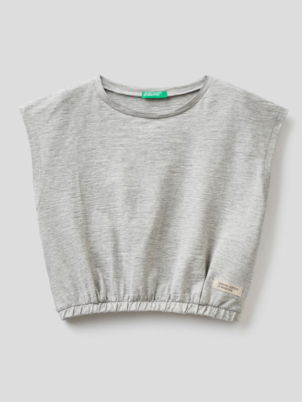 T-shirt cropped in puro cotone bio image number 1