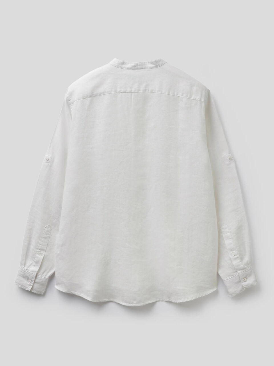Camicia alla coreana 100% lino image number 2