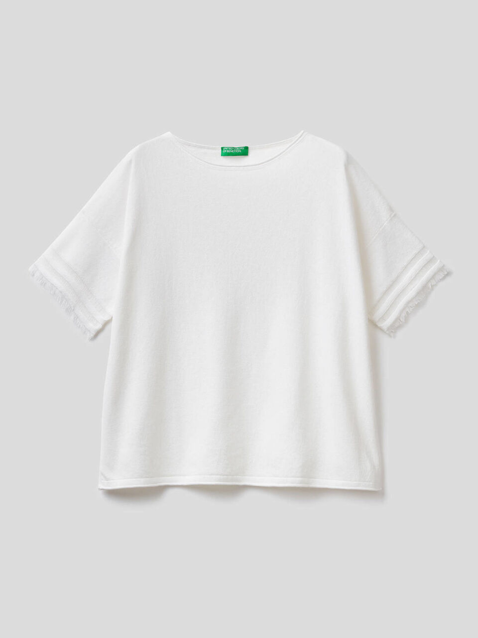 Maglia con manica sfrangiata image number 1