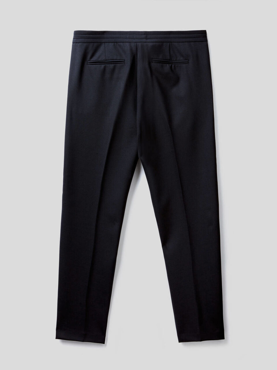 Pantaloni in fresco lana con coulisse image number 2