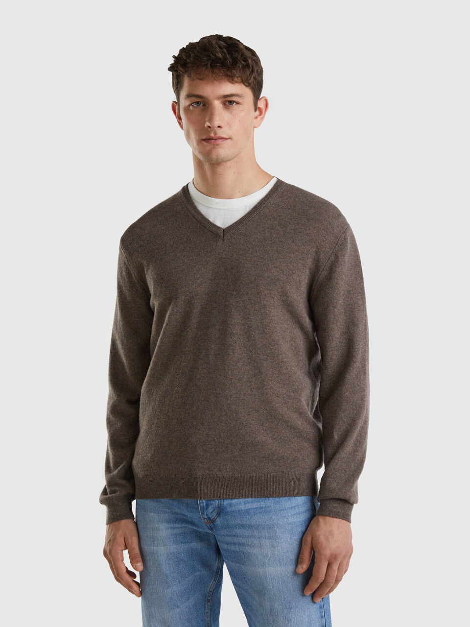 Maglione cotone uomo 2025 scollo v