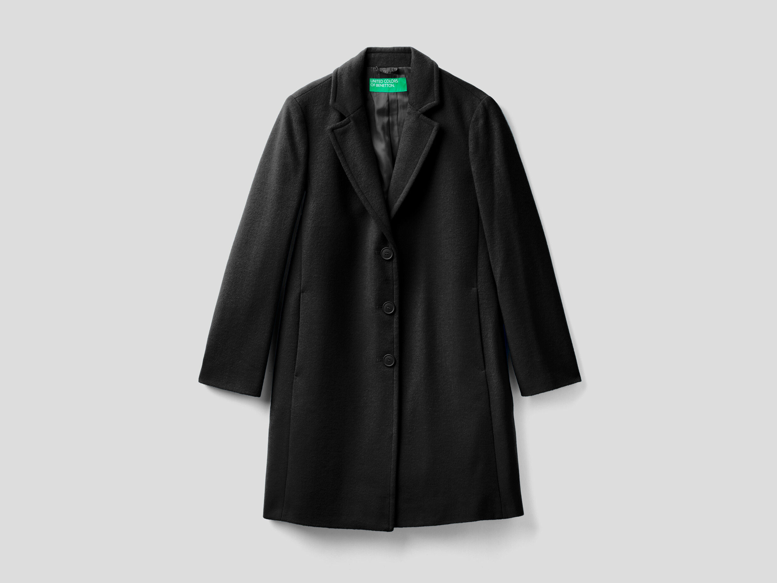 Cappotto corto in panno misto lana