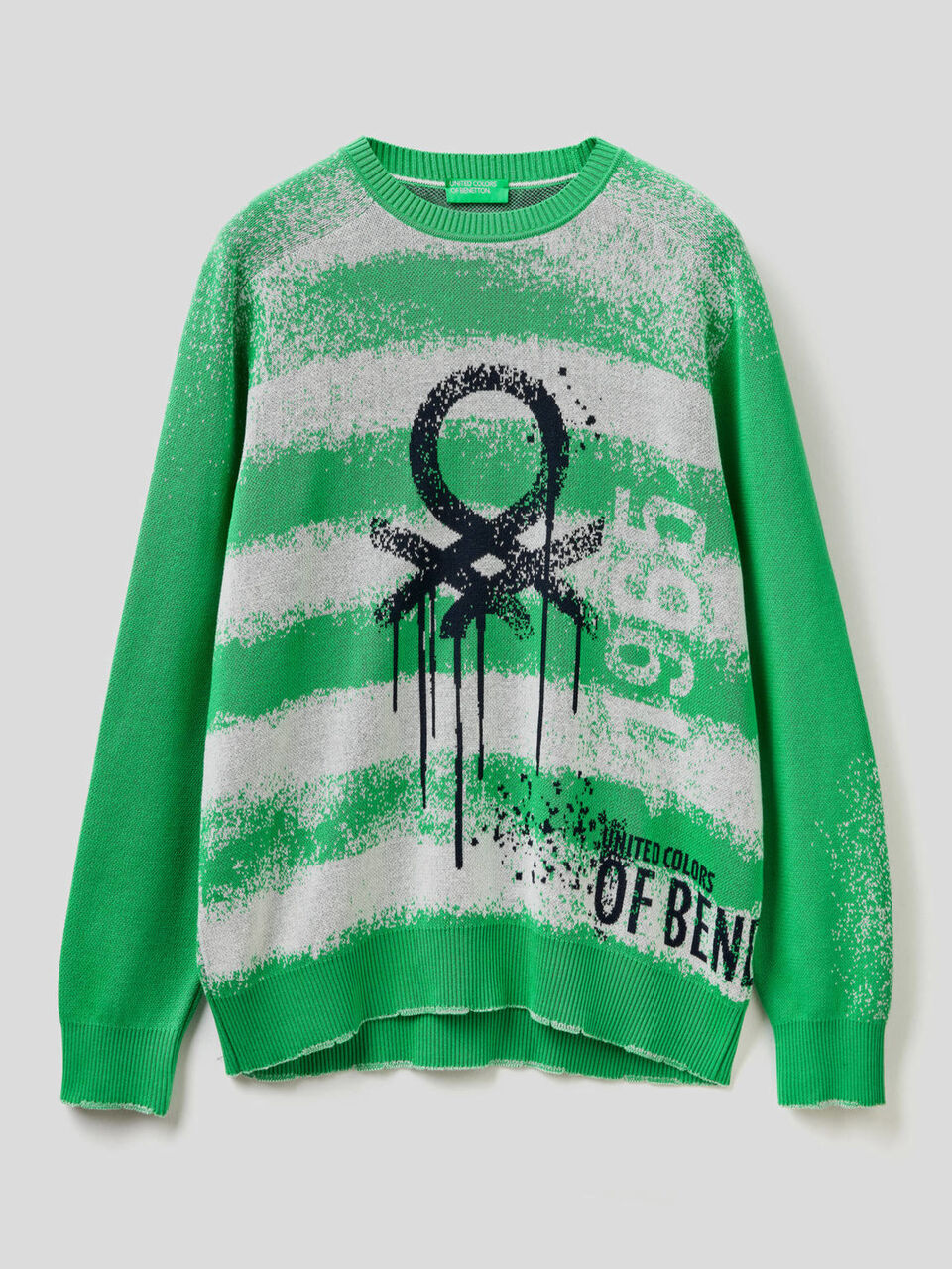 Maglia con logo effetto graffiti image number 1