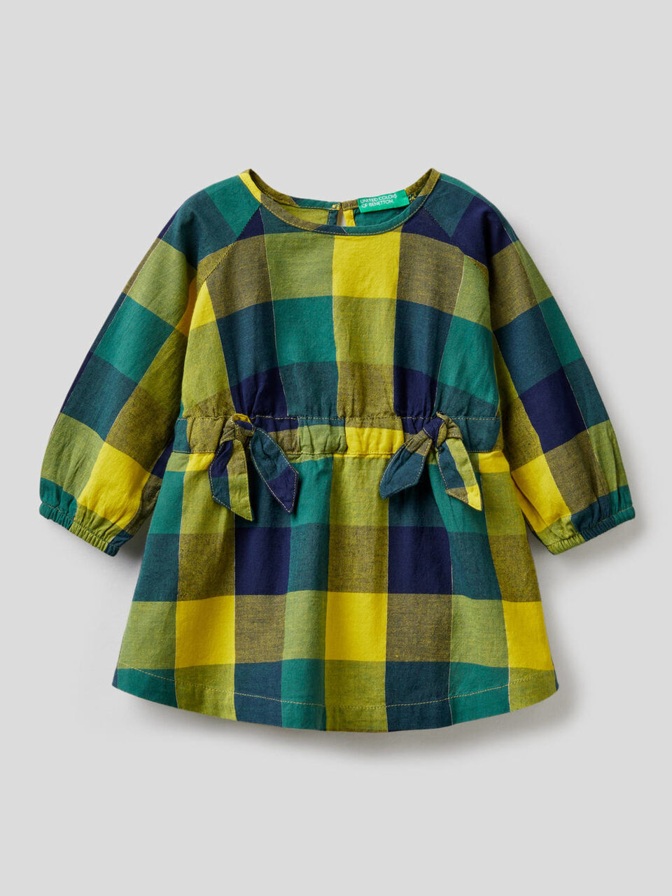 Vestito a quadri con fiocchetti image number 1