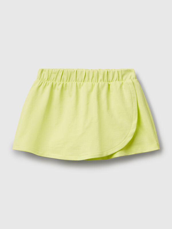 Gonna pantalone in puro cotone Bambina