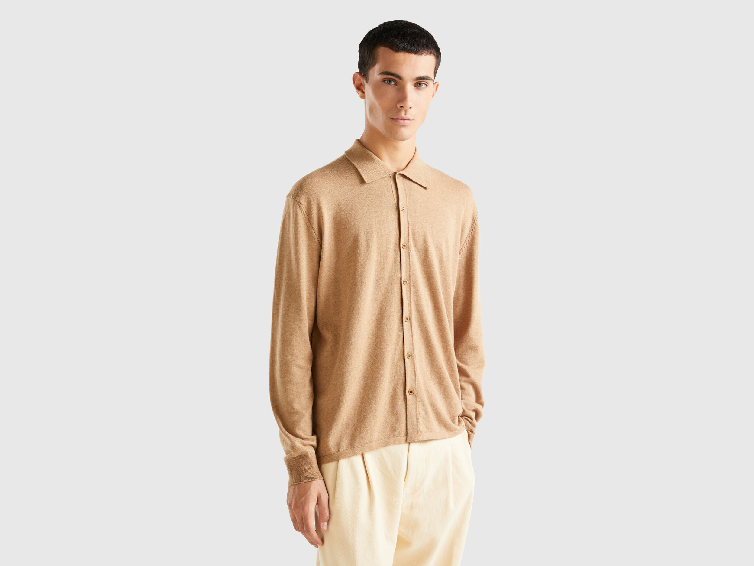 Camicia color cammello best sale