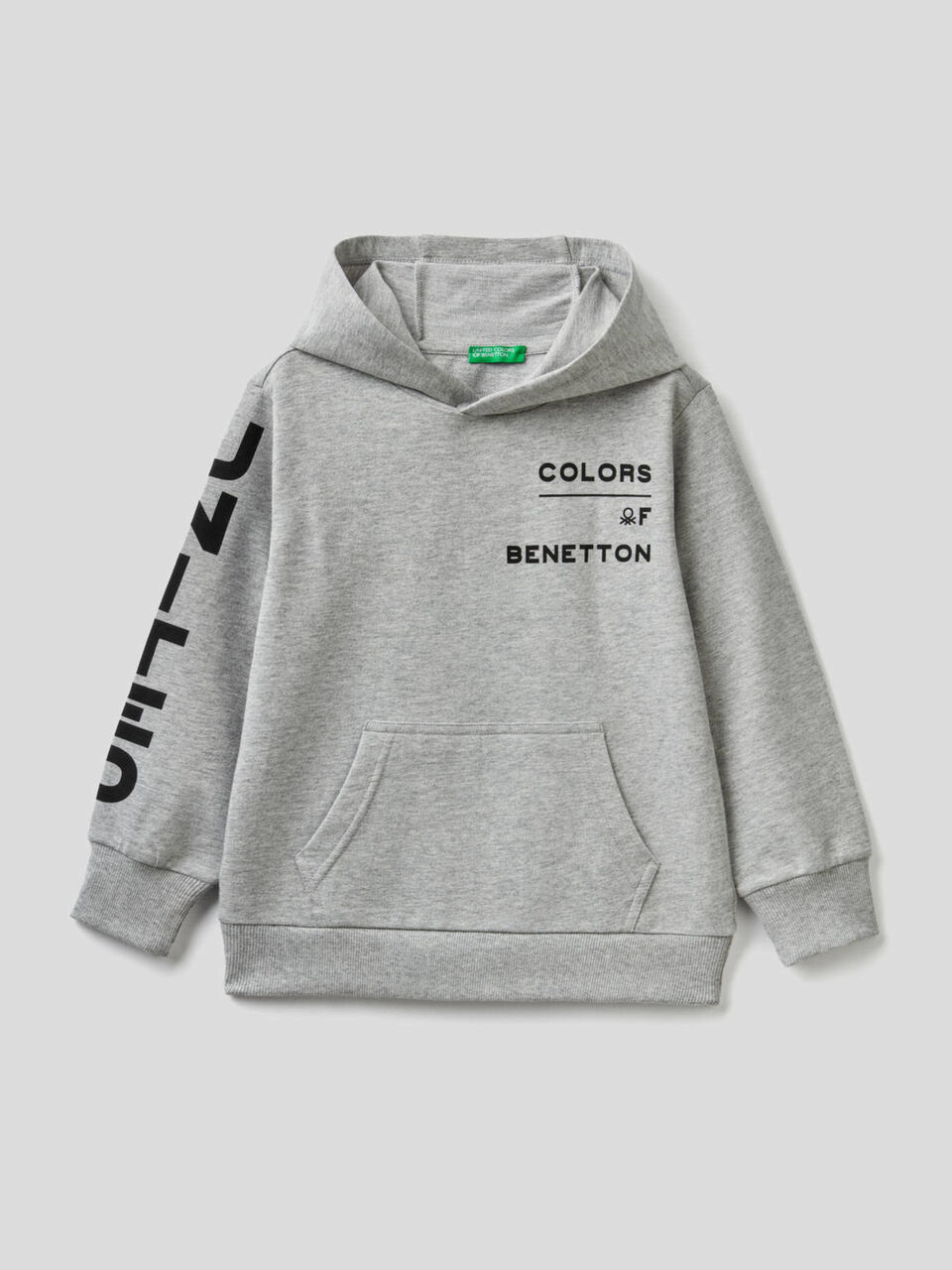 Felpa 100% cotone con cappuccio image number 1