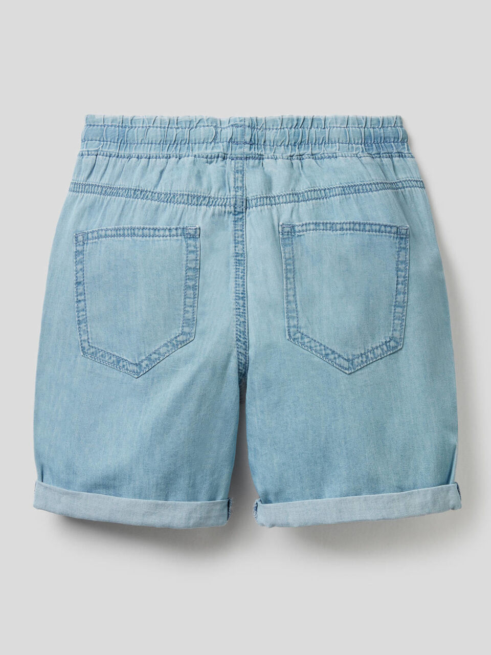 Bermuda in denim 100% cotone image number 2