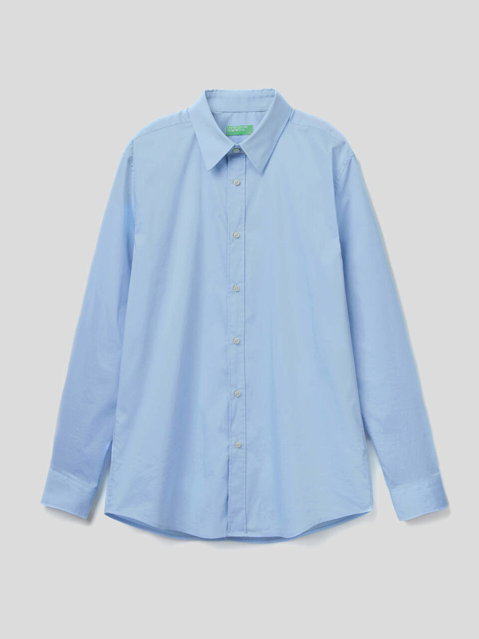 Camicia slim fit tinta unita image number 1