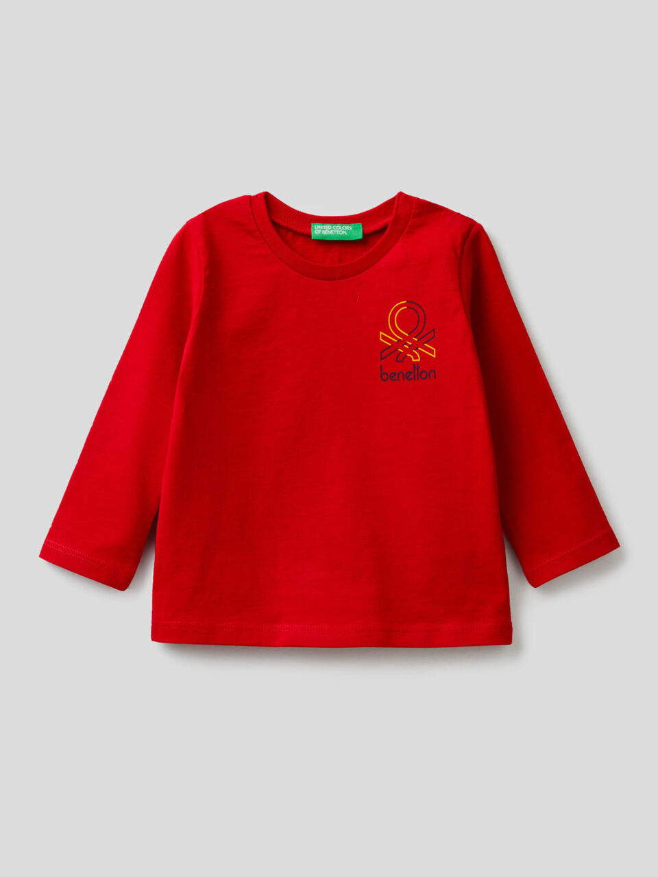 T-shirt manica lunga in cotone biologico image number 1