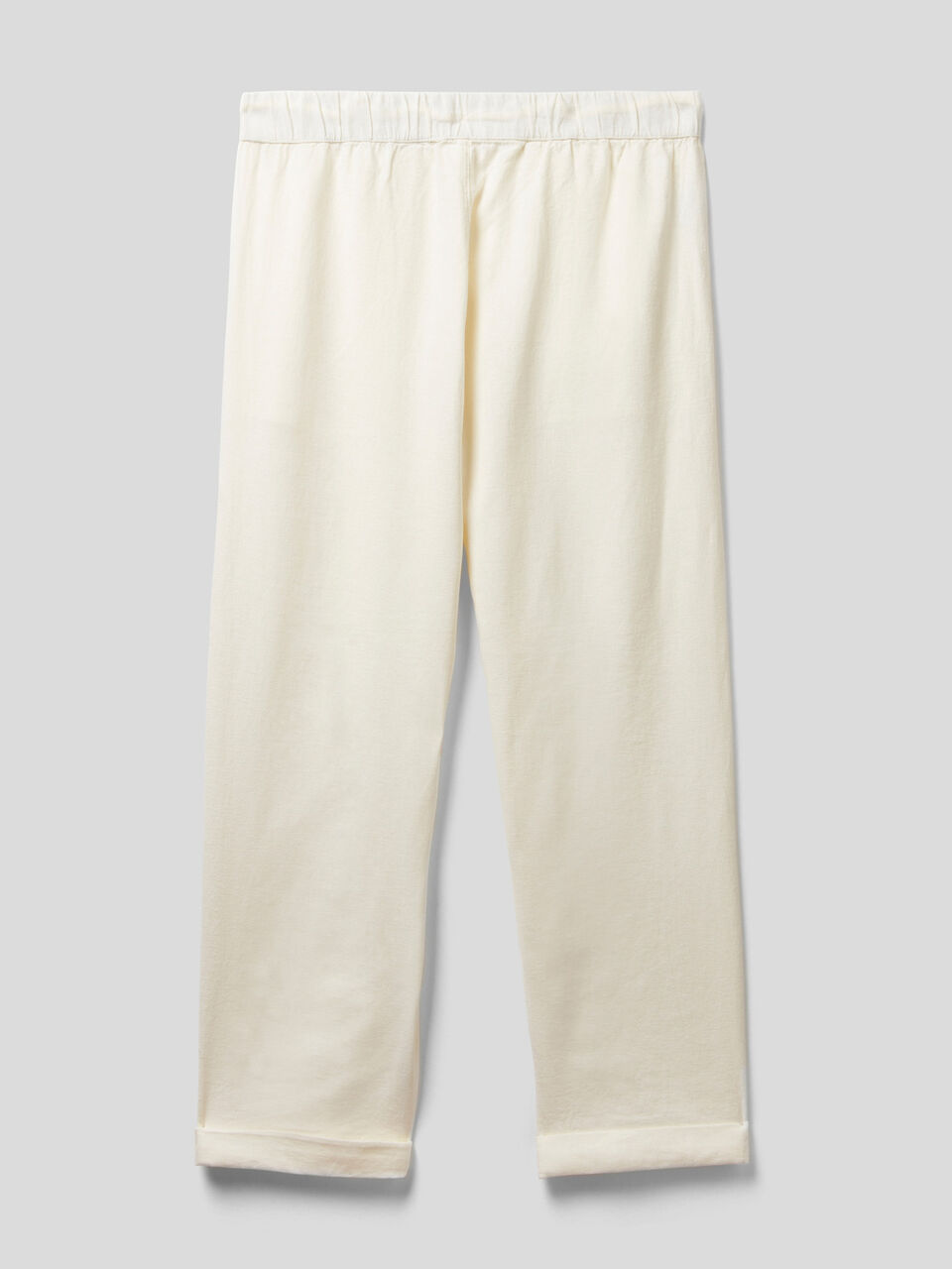 Pantaloni in lino misto viscosa image number 2