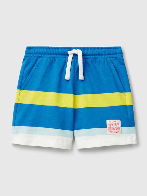 Shorts a righe Bambino