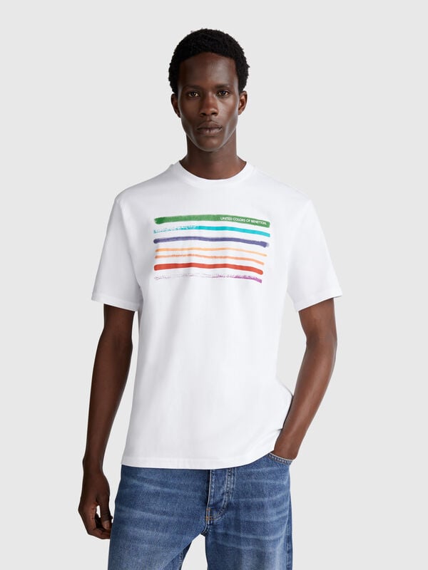 T-shirt con stampa fotografica Uomo
