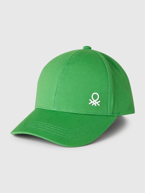 Cappellino in cotone con logo Bambino