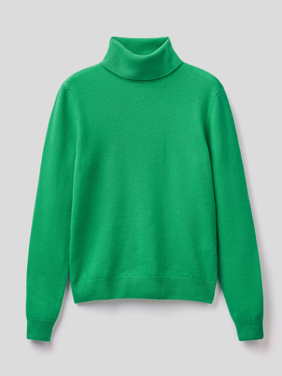Maglione dolcevita in pura lana vergine image number 1