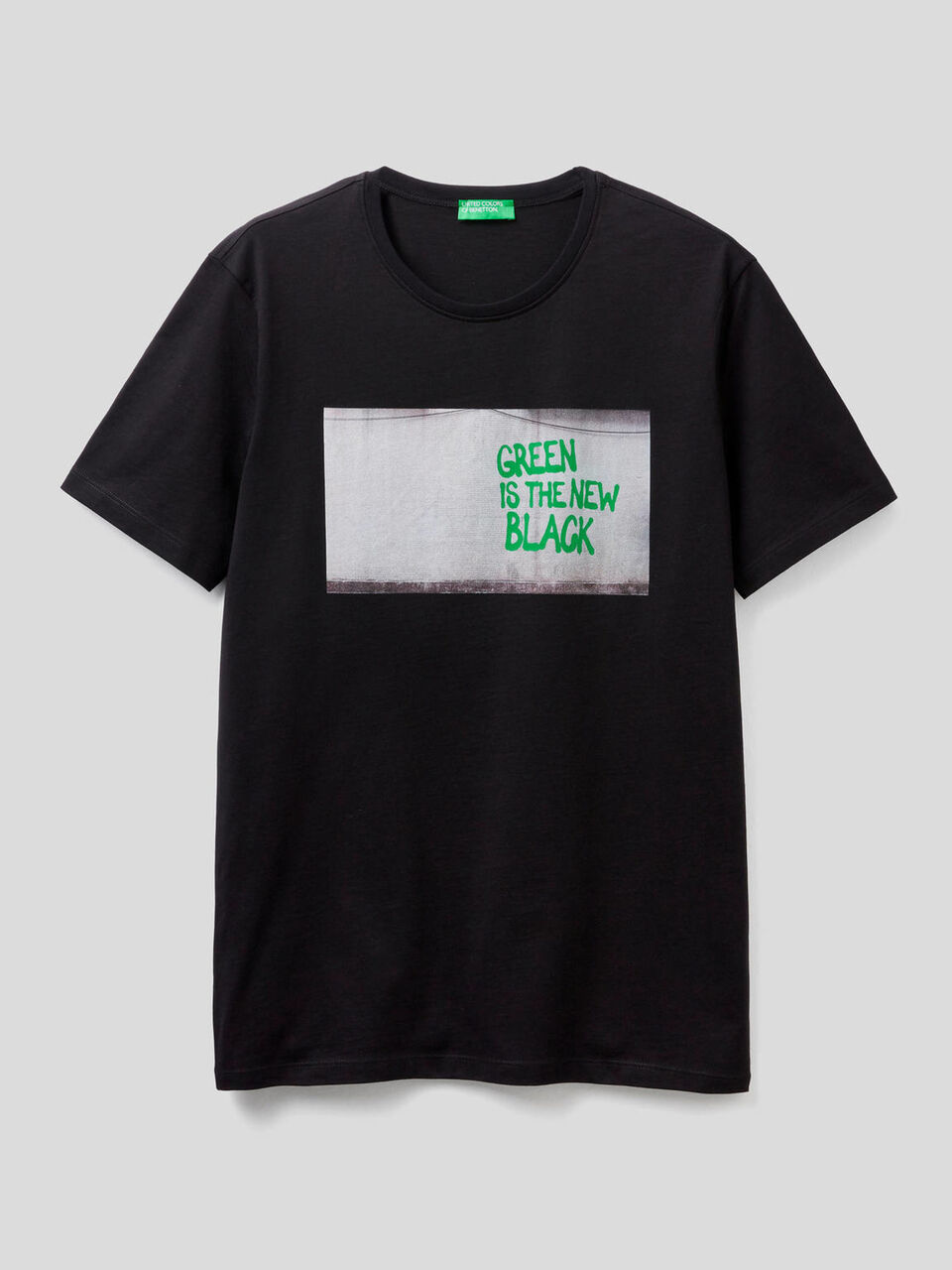 T-shirt in 100% cotone con slogan image number 1