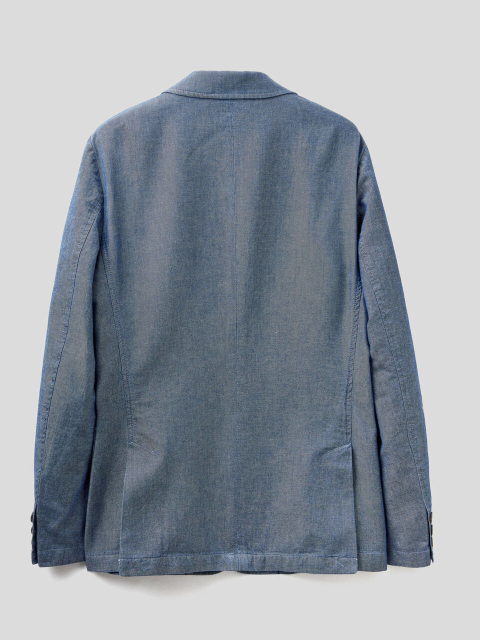 Blazer in denim di cotone misto lino image number 2