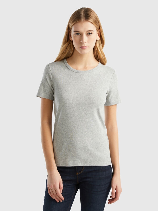 T-shirt in cotone a fibra lunga Donna