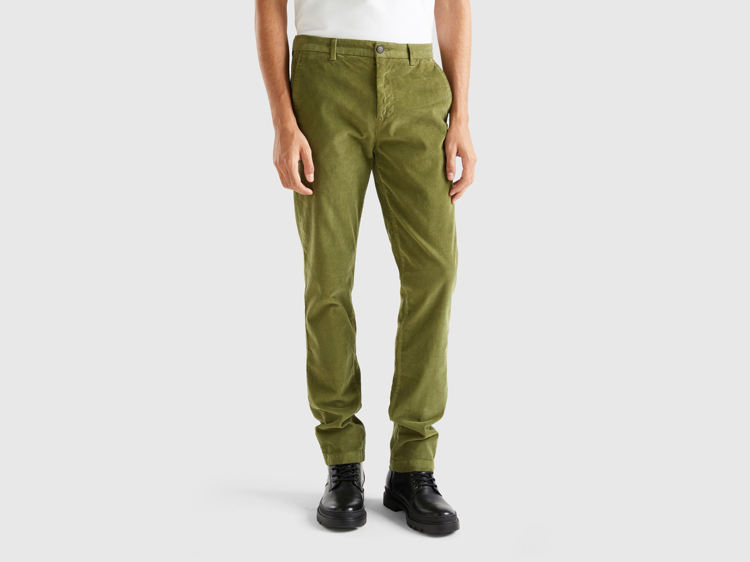 Pantaloni velluto verde hotsell