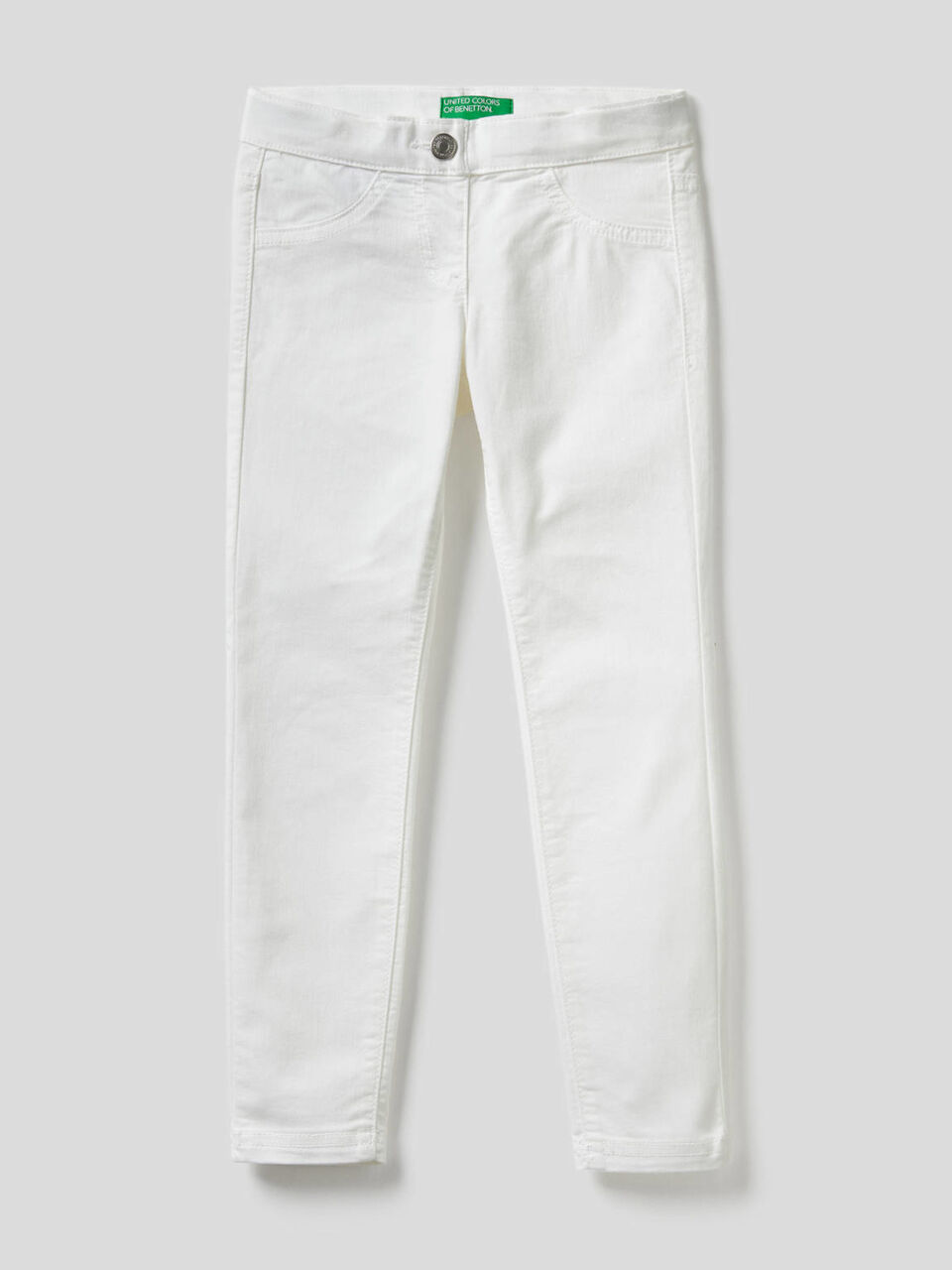 Pantaloni in twill di misto cotone stretch image number 1