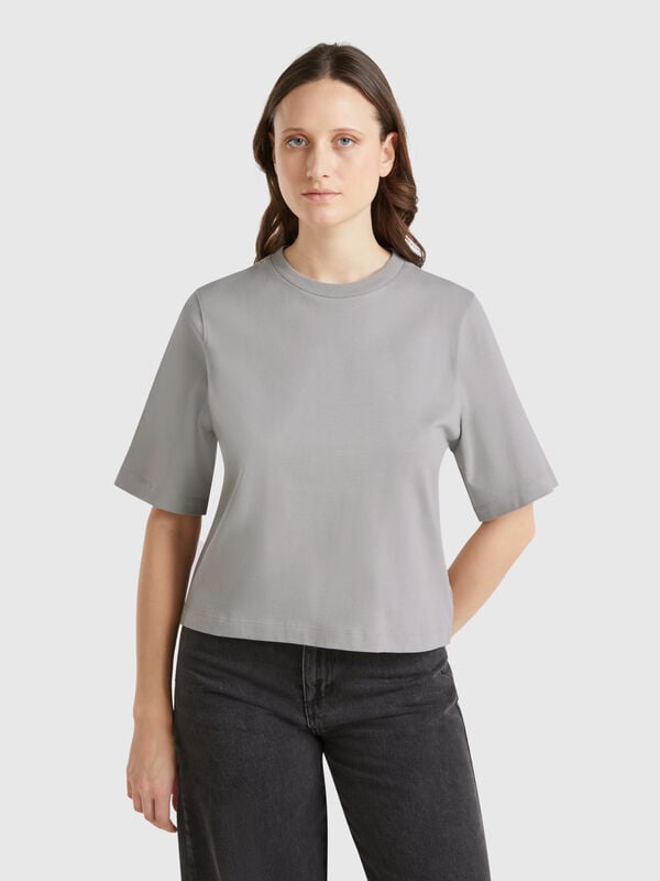 T-shirt boxy fit 100% cotone Donna