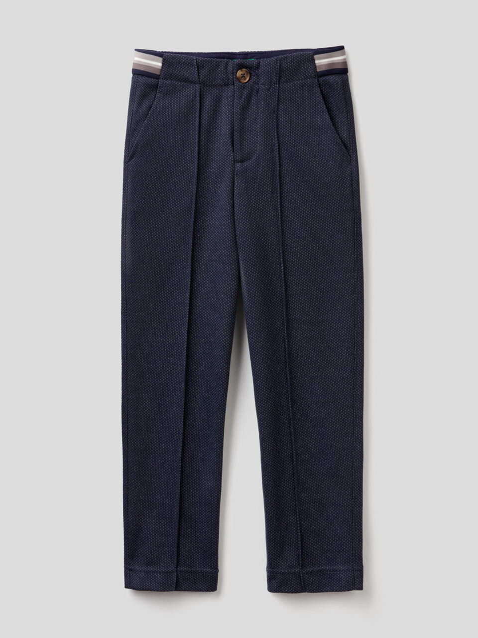 Chino slim fit con micro fantasia image number 1