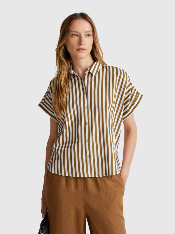Camicia a righe comfort fit Donna