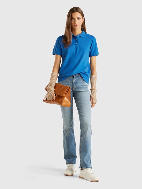 Jeans bootcut in misto cotone  Donna