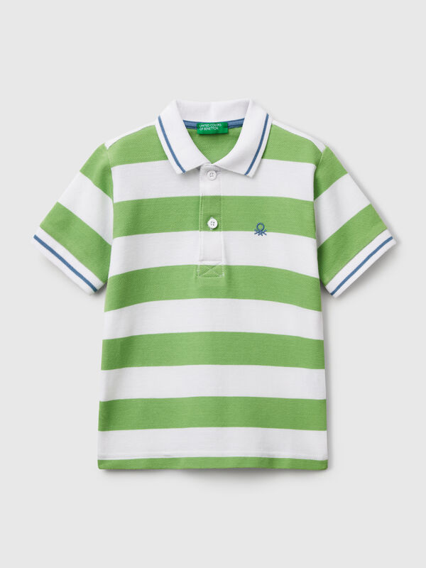 Polo manica corta a righe Bambino