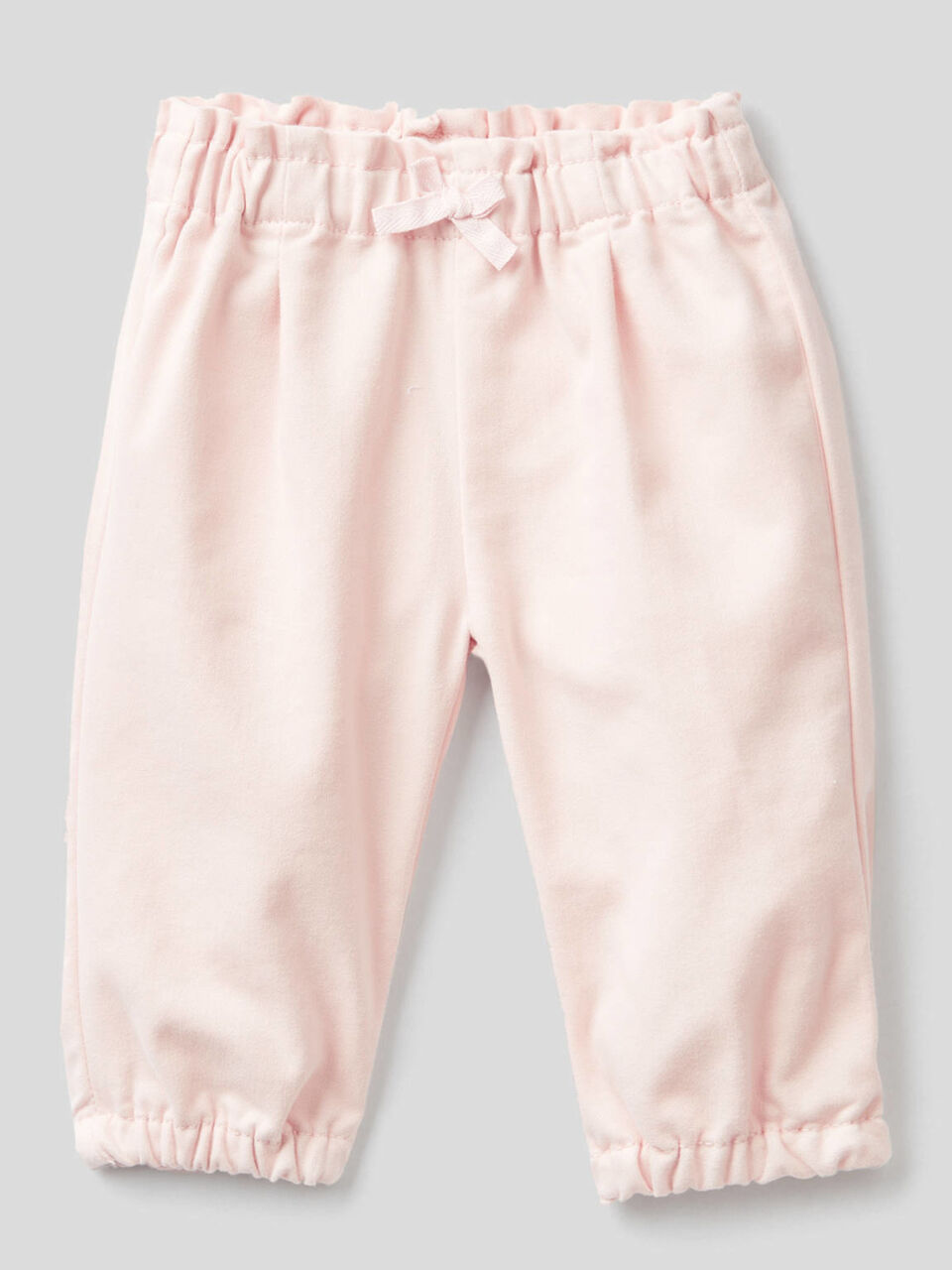 Pantaloni in misto cotone con fiocchetto image number 1