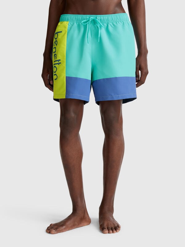 Boxer mare color block Uomo