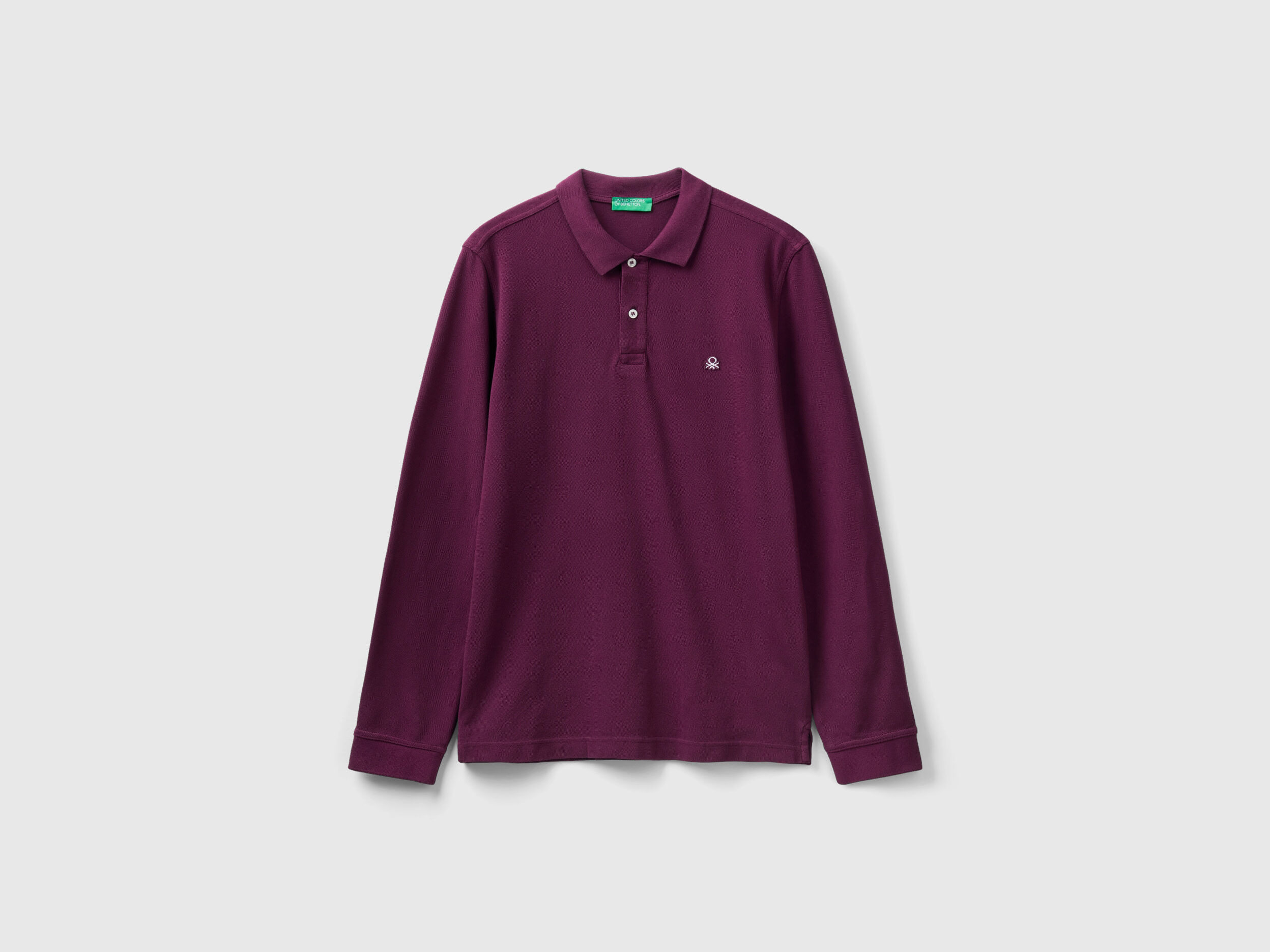 Benetton polo outlet manica lunga