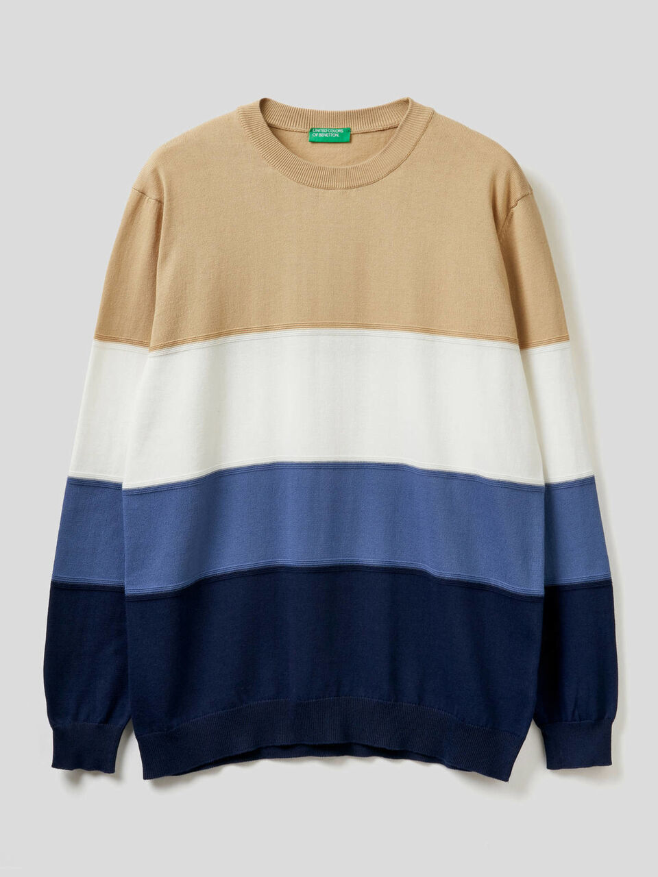 Maglia a righe in puro cotone image number 1