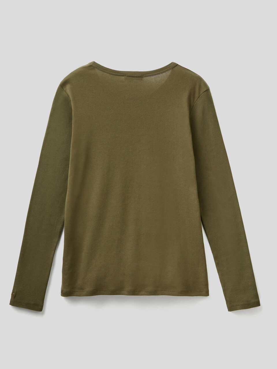 T-shirt a manica lunga in puro cotone image number 2