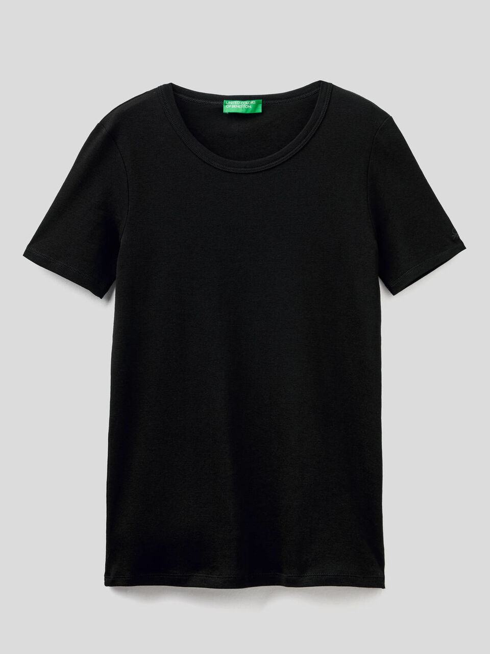 T-shirt in cotone a fibra lunga image number 1