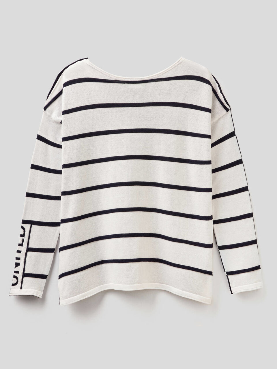 Maglia a righe in 100% cotone image number 2