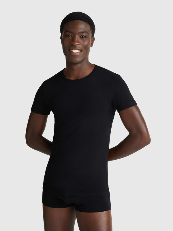 T-shirt in cotone stretch Uomo