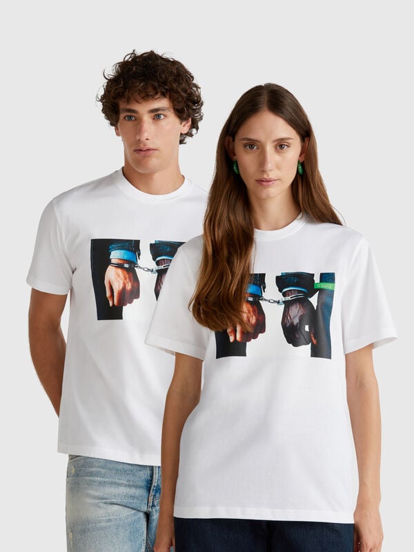 T-shirt con stampa fotografica Oliviero Toscani