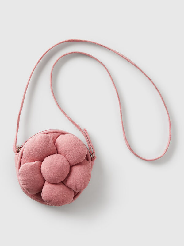 Borsa a tracolla con applicazione fiore Bambina