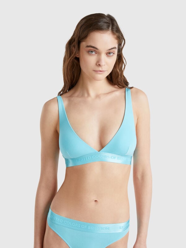 Reggiseno a triangolo in cotone stretch Donna