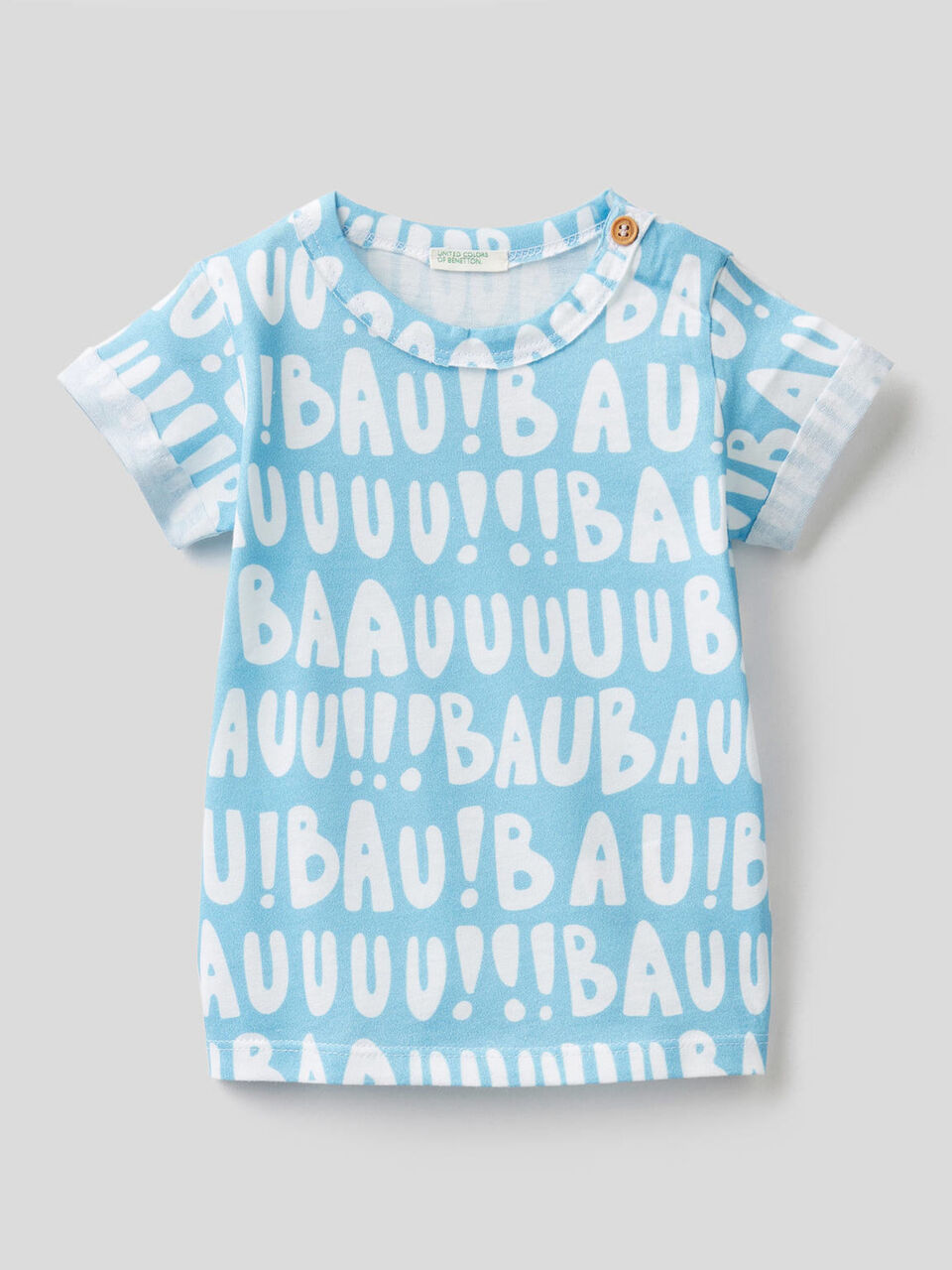 T-shirt stampata in puro cotone image number 1