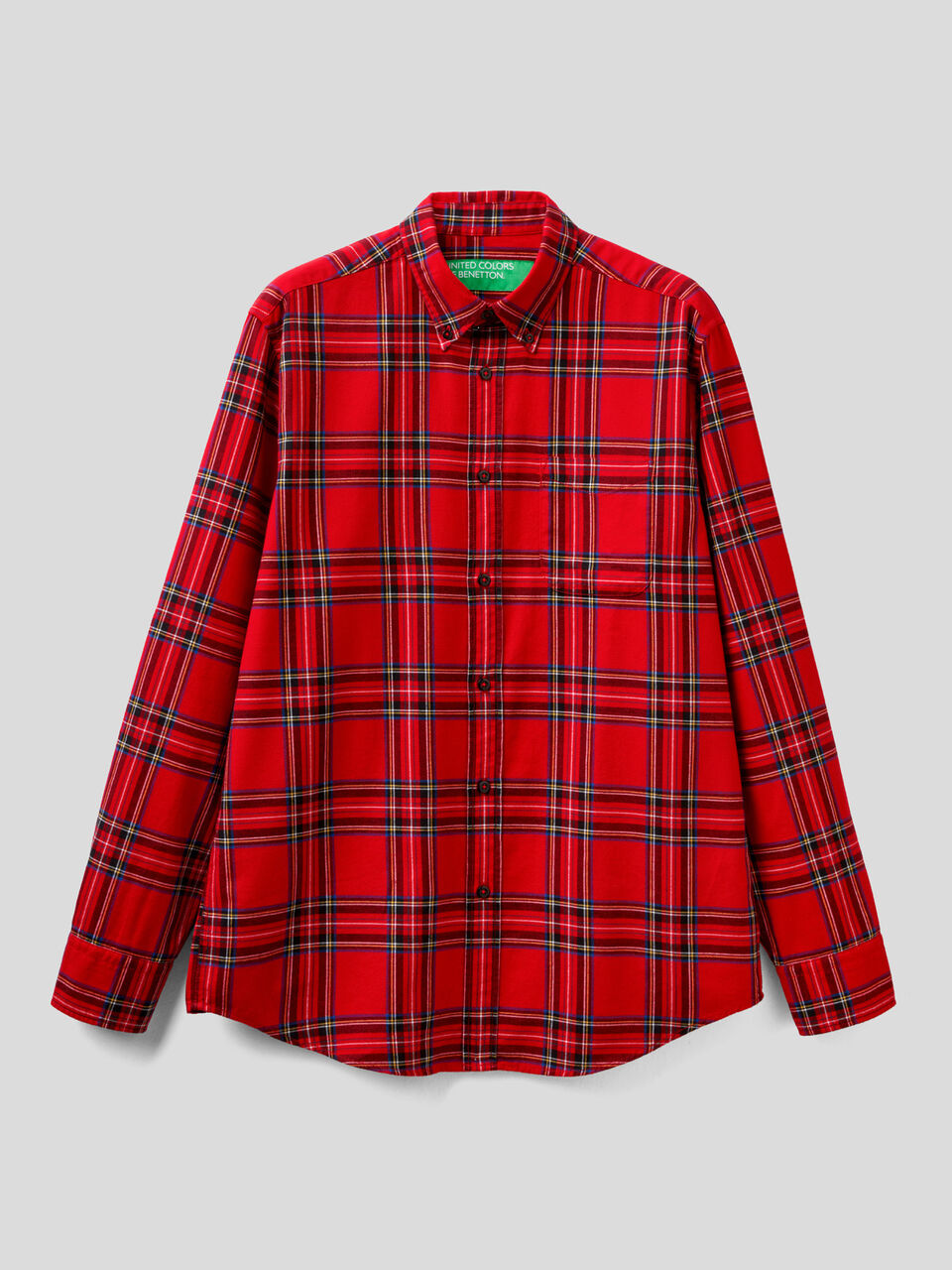 Camicia in flanella a quadri image number 1