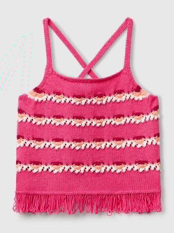 Top in punto crochet Bambina