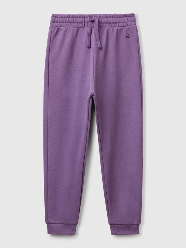 Pantaloni in felpa con logo Bambina