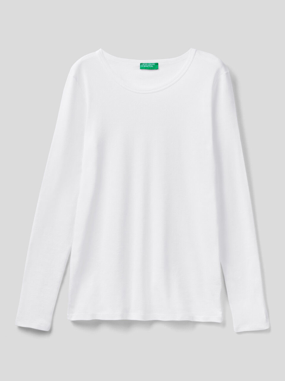 Maglietta A Fiori In Ciniglia United Colors of Benetton Donna Abbigliamento Top e t-shirt T-shirt T-shirt a maniche lunghe 