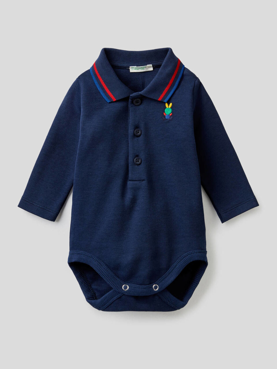 Body a polo in 100% cotone image number 1