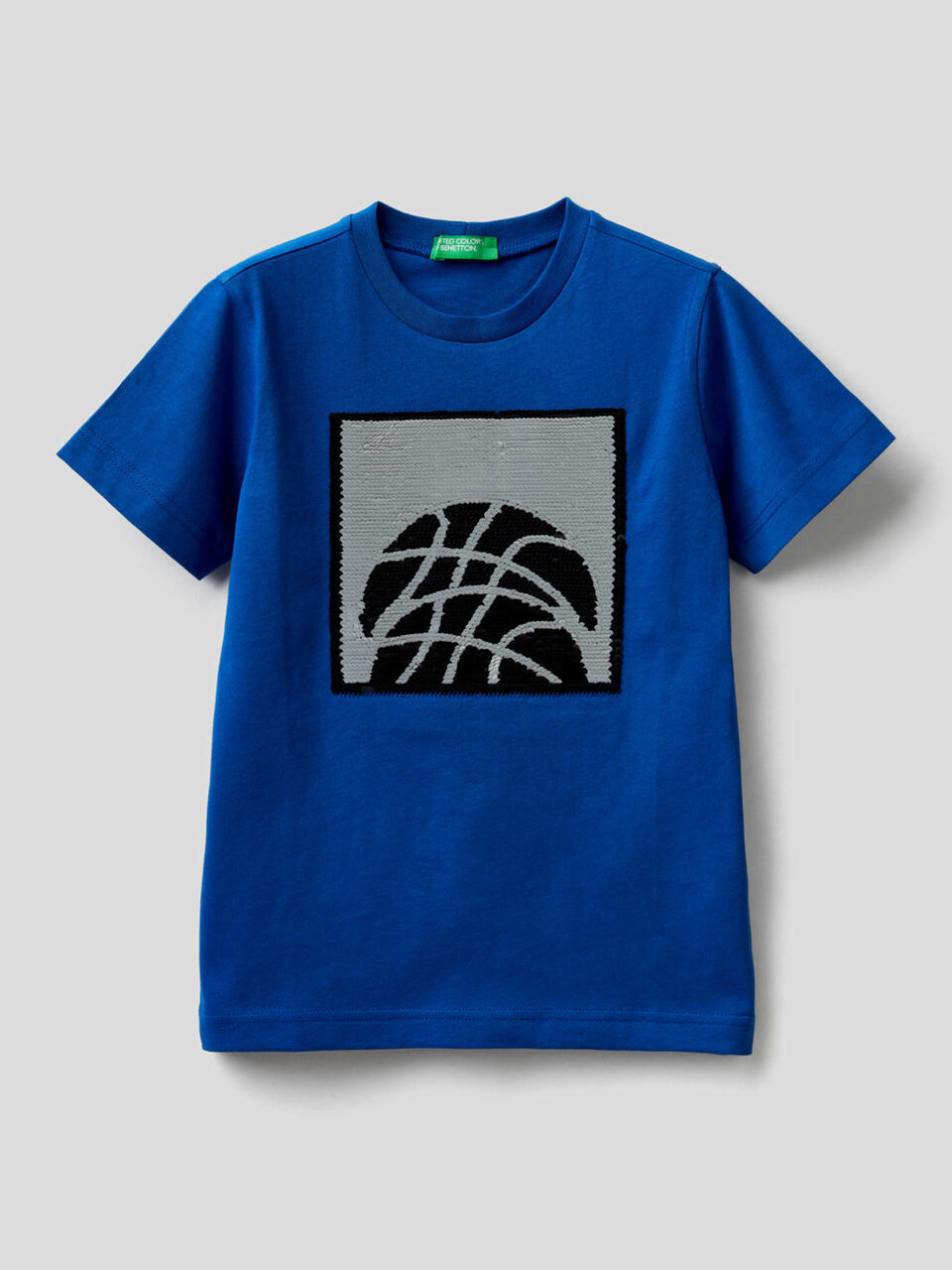 T-shirt in puro cotone con paillettes image number 2