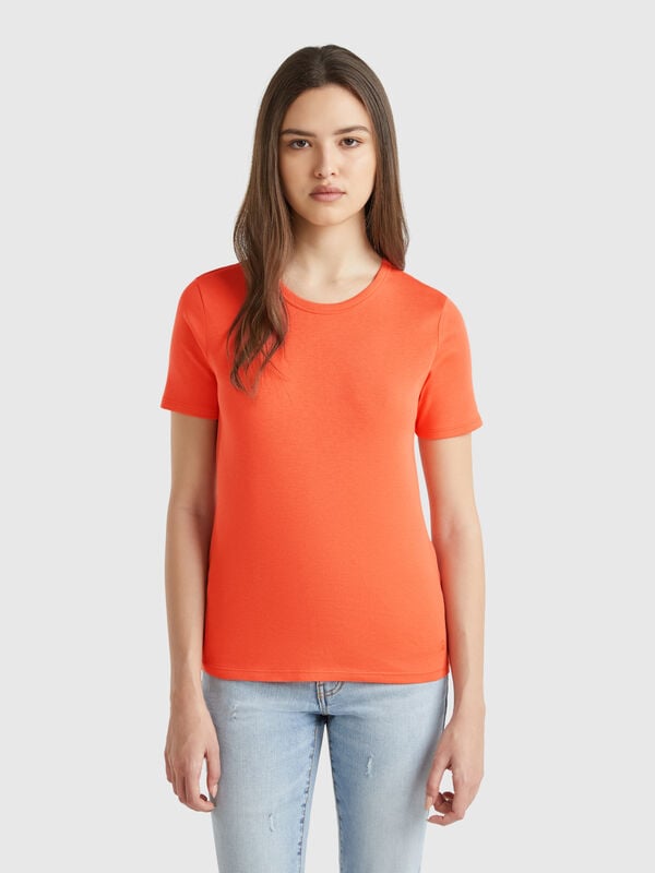 T-shirt in cotone a fibra lunga Donna