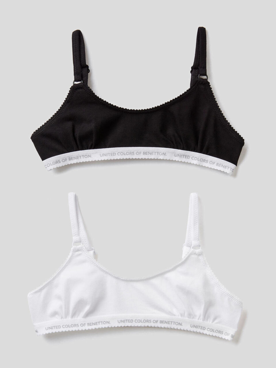 Due brassiere in cotone elasticizzato image number 1