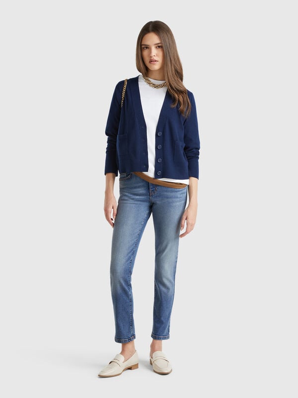 Jeans slim fit a vita alta Donna